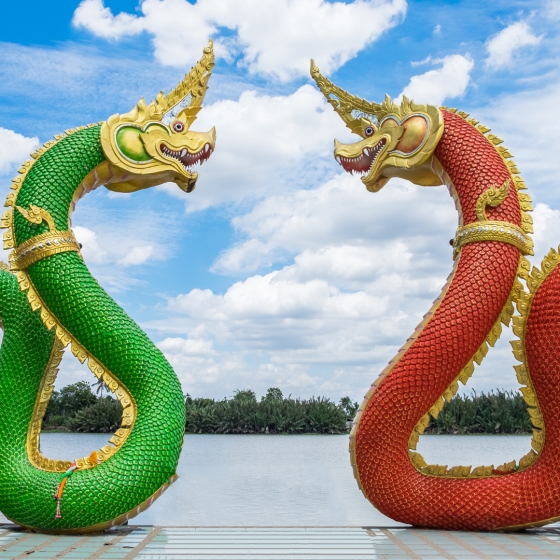 ワットサマーンラッタナーラーム（ピンクガネーシャ）敷地内